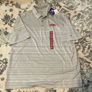 XL Mens Ole Miss Dri Fit Collared Polo
